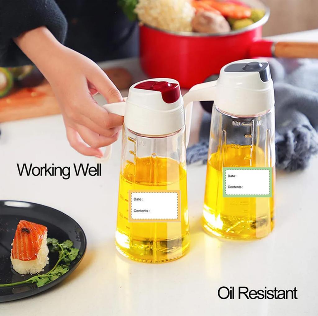 250 PCS Kitchen Food Label Stickers Roll Self Adhesive Date Marking Sticker Household Storage Tags