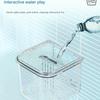 Automatic Feeding System Bird Feeder Hanging Design Prevents Food Spillage For Bird Cages Transparent ABS Durable