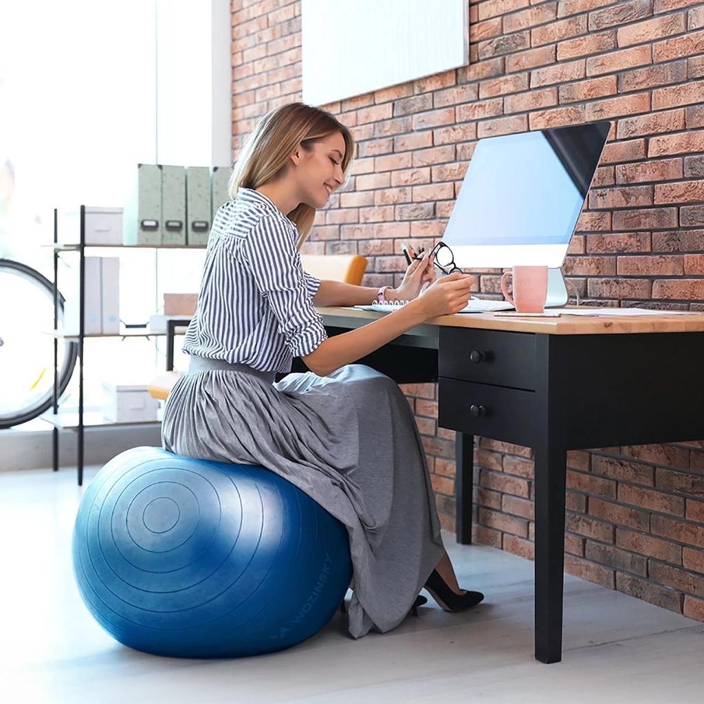 Gymnastic Ball for Exercises with Pump 65 Cm - Blue