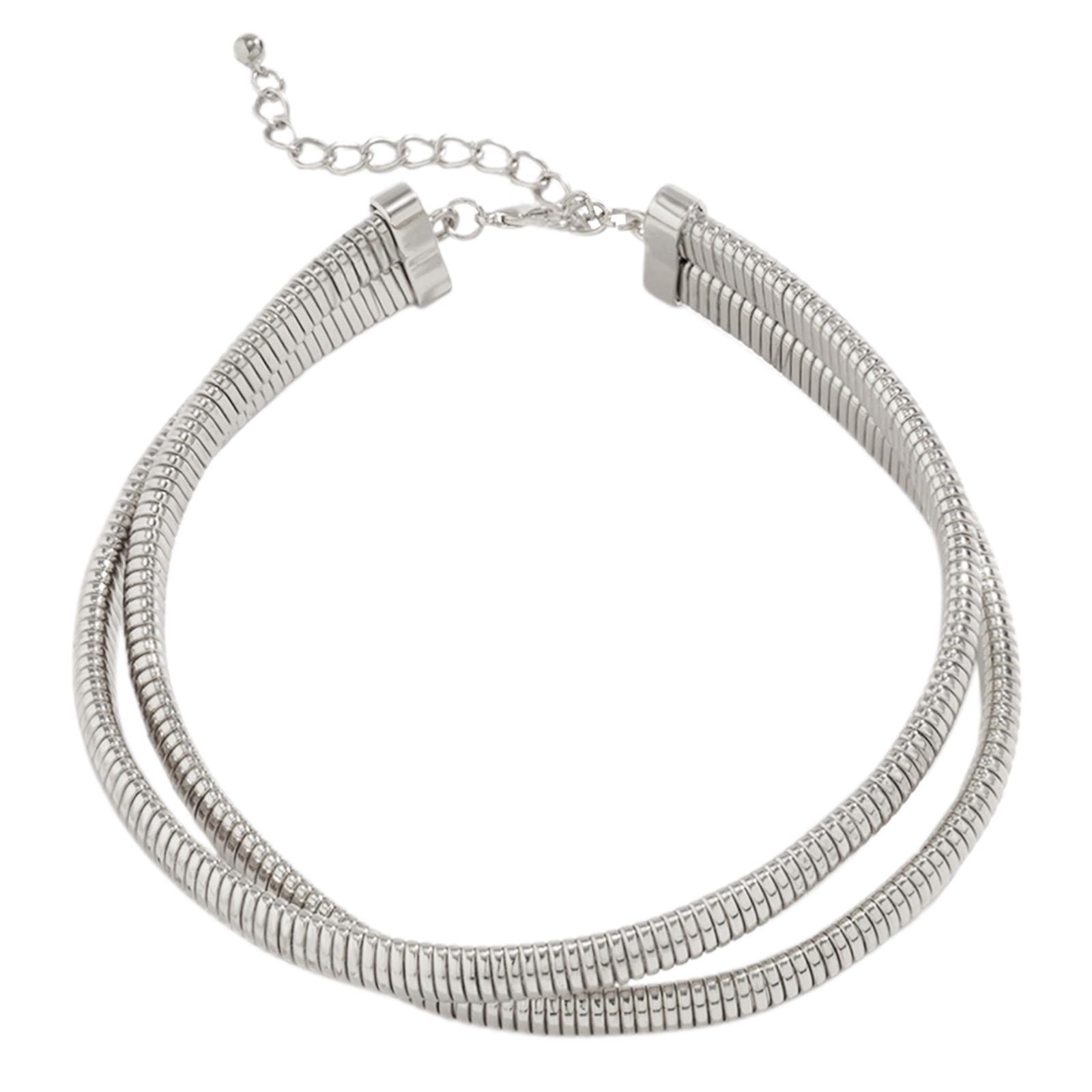 

Преувеличенное ожерелье в африканском стиле, цепочка, железный материал, модное шейное украшение, идеальный подарок для женщин и мужчин серебряный