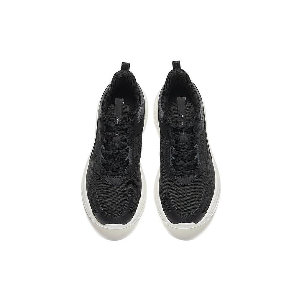 Anta Abrasion Resistant Low top Running Shoes Women's Black 922345579-1
