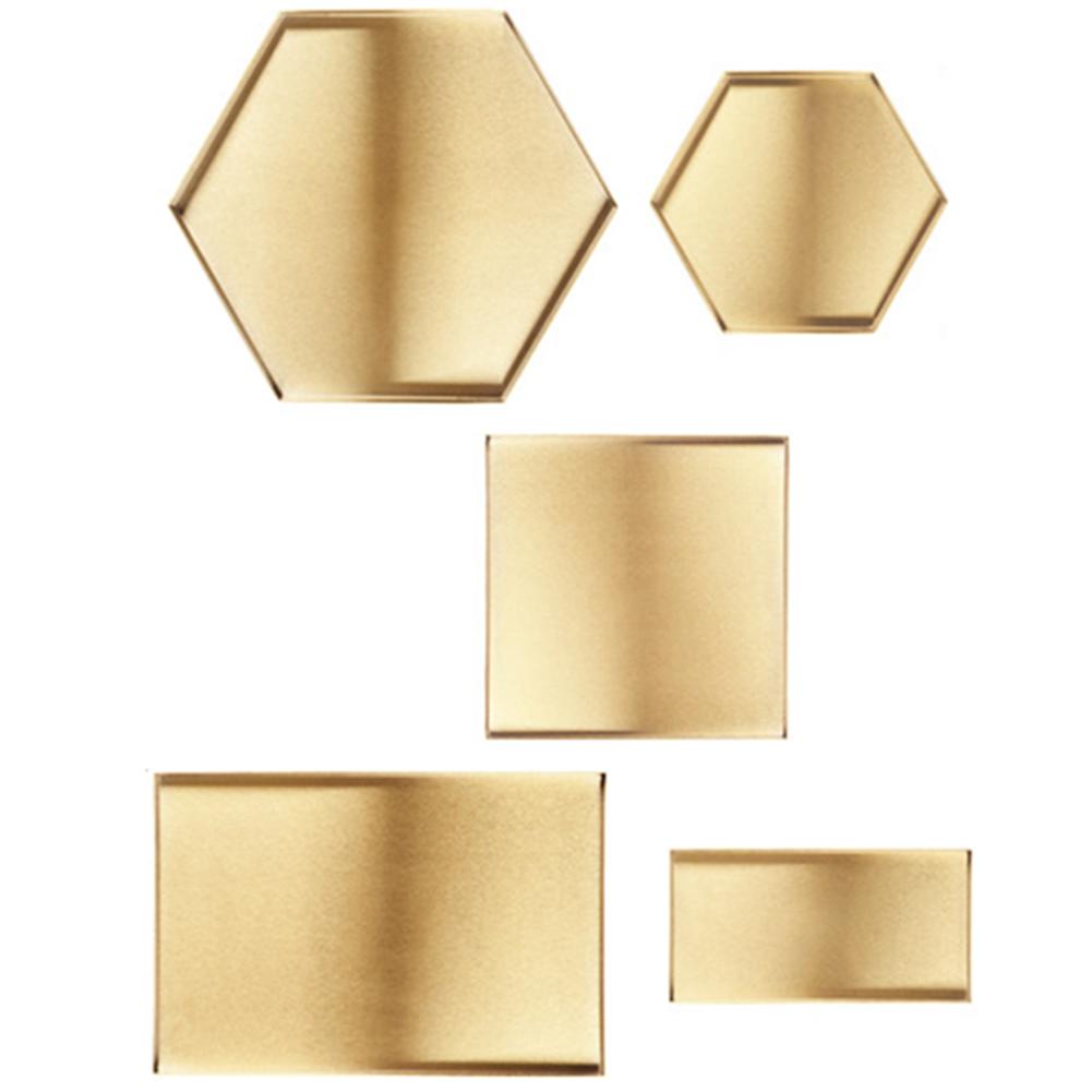 Nordic Geometric Gold Tray Metal Storage Tray Food Fruit Jewelry Dish Plate Desktop Makeup Organizer Home Party Decoration Trays