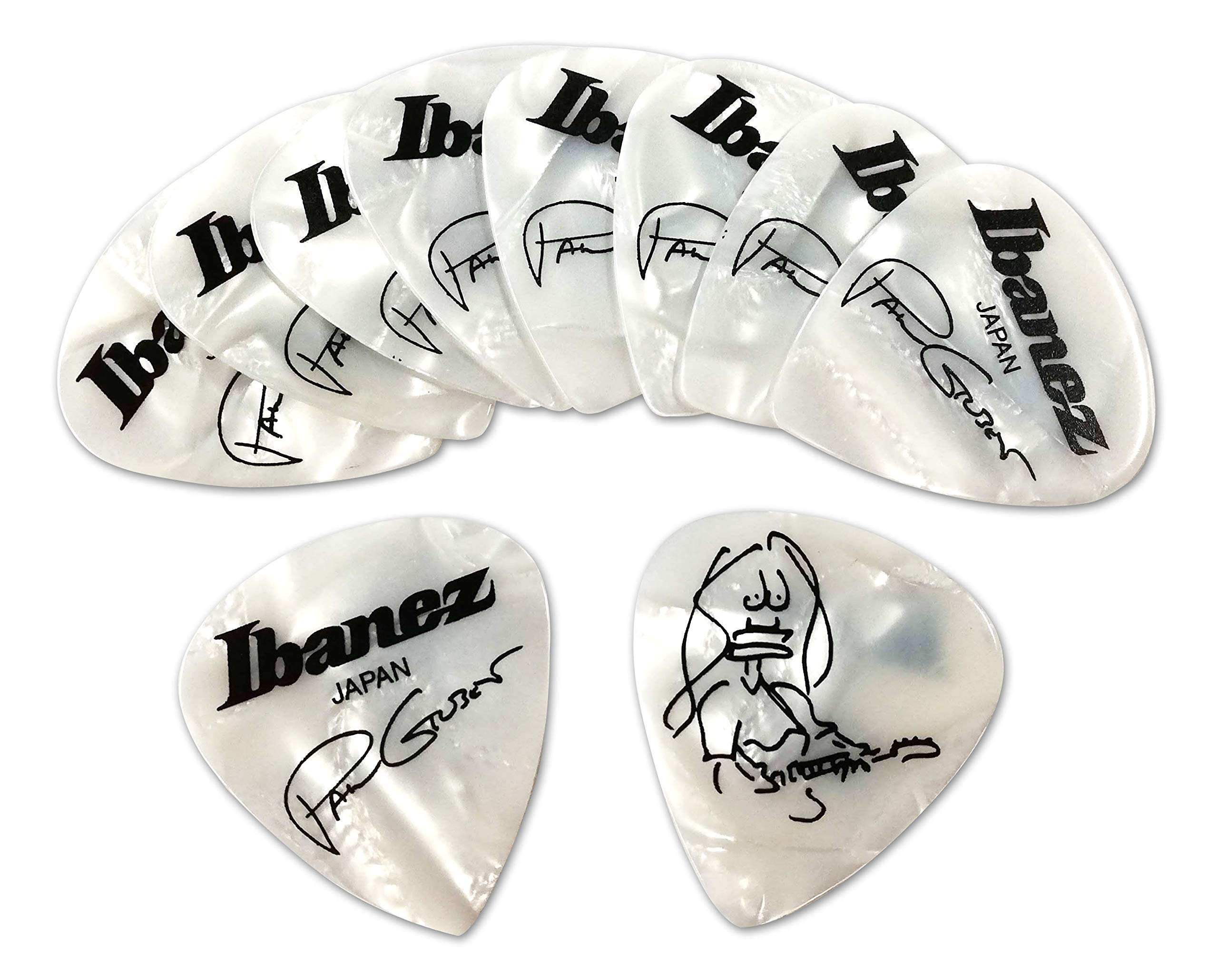 

Медиатор IBANEZ Paul Gilbert x 10 штук 1000PG-PW