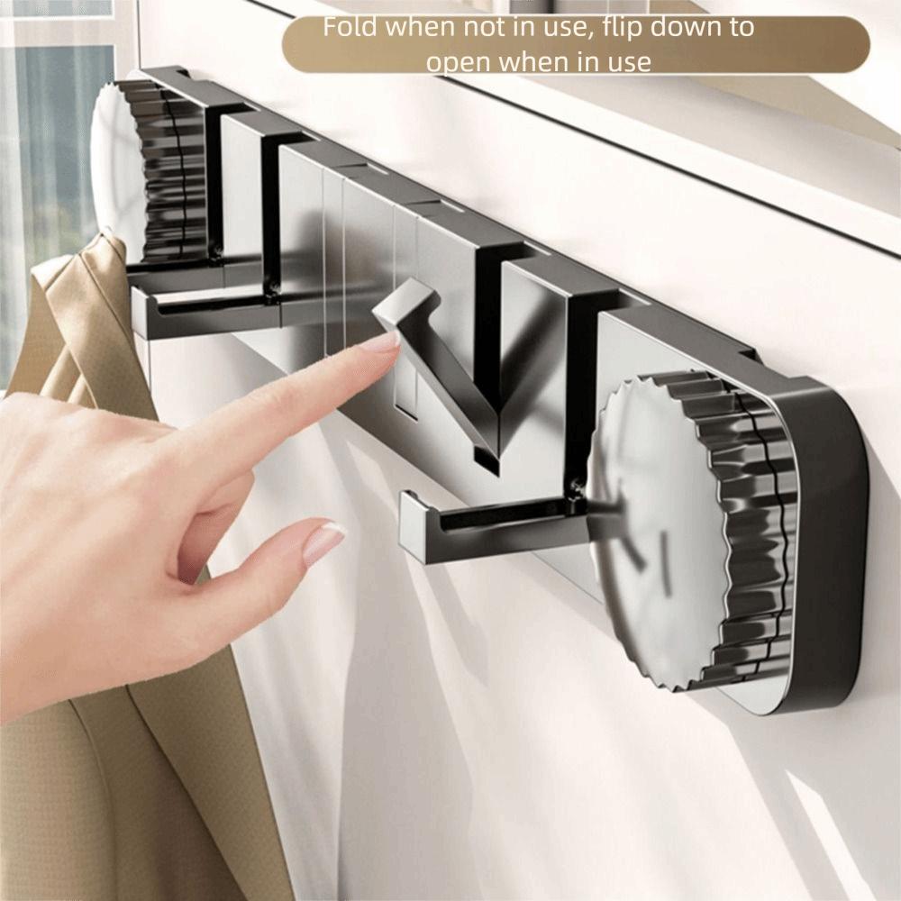 Gancho de Porta com Ventosa Economizador de Espaço Gancho Dobrável Fácil de Instalar Cabide de Parede Reutilizável Removível Cabide Dobrável