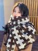 Neuer Imitat-Kaschmir-Damen-Schal Winter Vintage Karomuster-Schal Pashmina Mujer Foulard Bufanda Decke Wickel-Schals Herren Pareo