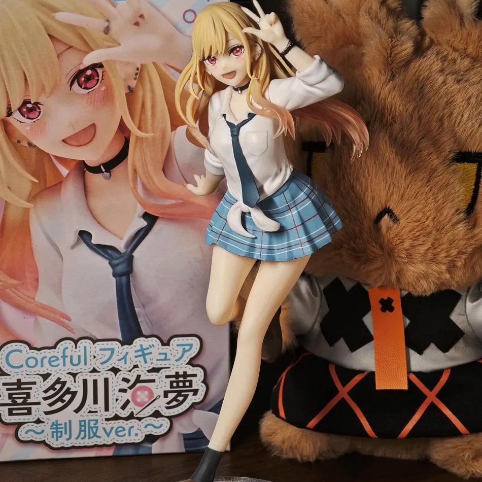 New Anime My Dress-Up Darling Kitagawa Marin Liz Desktop Cute School Uniform Model Pvc Action Figure Collectible Toy Gifts