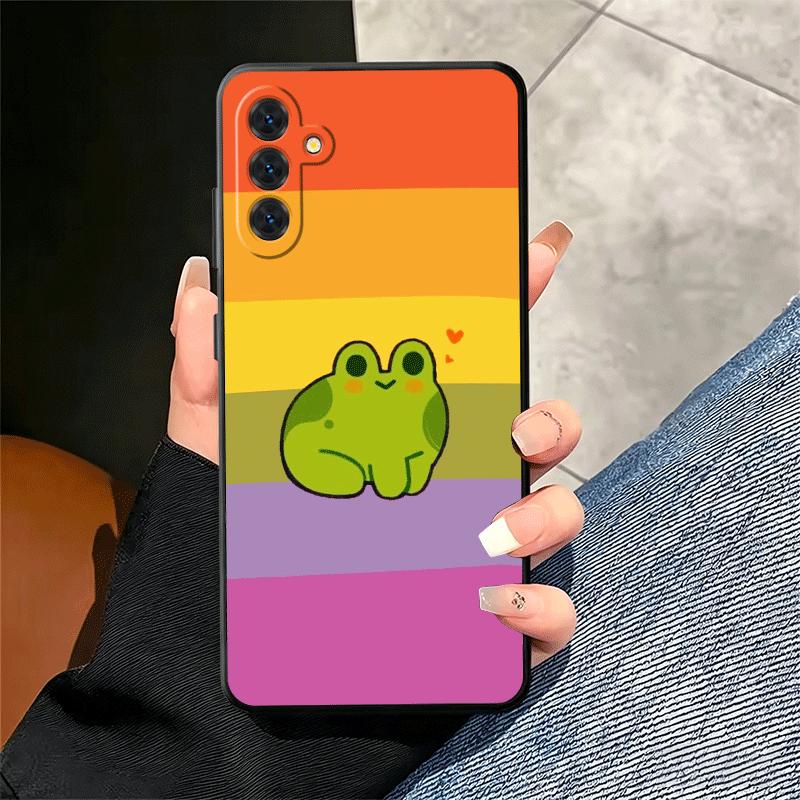 Cute Cartoon Frog Soft Phone Case for Samsung A17 A37 A57 A16 A26 A36 A56 A15 A25 A35 A55 A14 A24 A34 A54 A13 A23 A33 A53 A52 A1