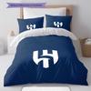 Al-Hilal Saudi FC Pattern Bedding,Quilt Set Quilt Cover Pillowcase Home Birthday Gift(1 * duvet cover + 2 * pillowcase, without core)