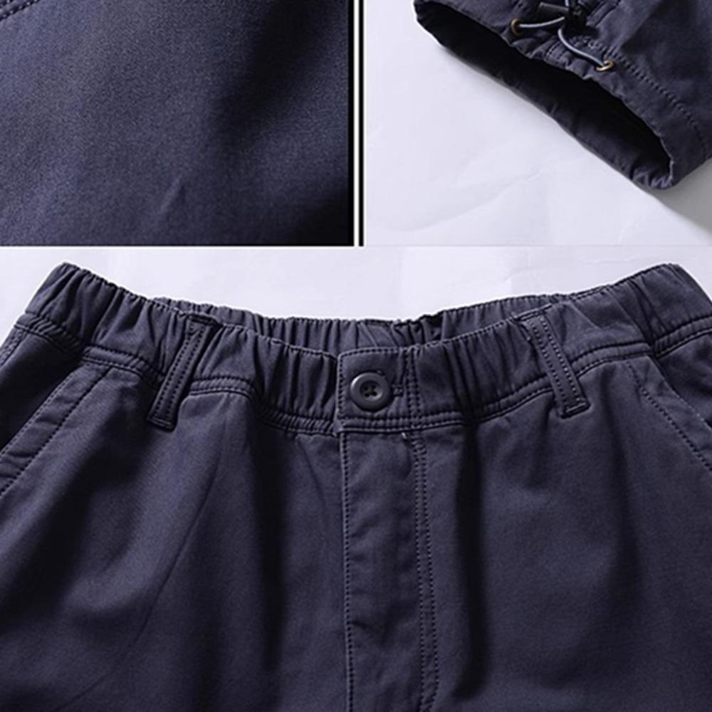 2025 Cotton Multi Flap Pockets Men's Straight Leg Cargo Pants Loose Casual Outdoor Pants Men's Work Pants for Hiking Tactical
