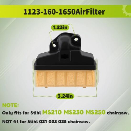 Carburetor Air Filter Kit For Stihl MS210 MS230 MS250 021 023 025 Chaaw Carb