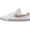 New Court Legacy Anti Slip Wear Resistant Low Top Kids' Skateboarding Shoes White Teenagers DA5380-126