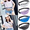 Elegant Geometric Holographic Waist Bags Stylish Fanny Belt Packs For Any Occasion