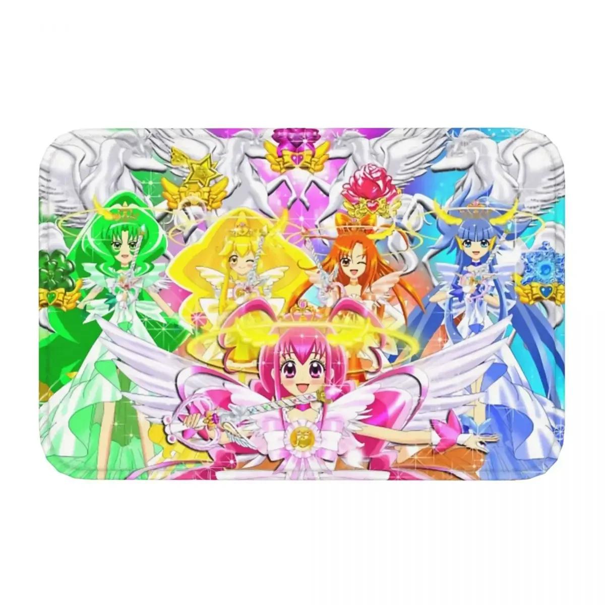 

Pretty Cure Precure Princess Anime Non-slip Doormat Smile Angels Carpet Living Room Bedroom Mat Prayer Home Decor 40cmx60cm