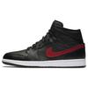 New 1 Retro Mid GS Black Gym Red 554725-009