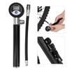 Bicycle Digital Display Air Pump with Needles Hose Kit Bike Tire Puncture Repair Tool Set