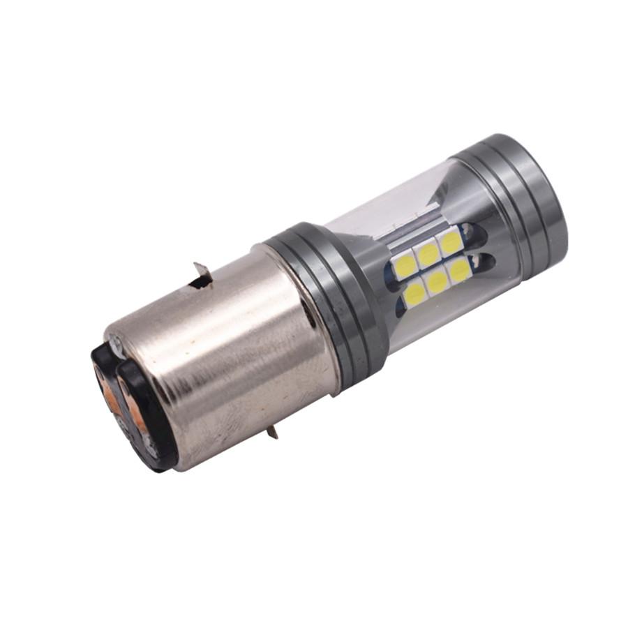 High Brightness BA20D LED Bulbs Headlight DRL Indicator Light Pure White 12V-24V