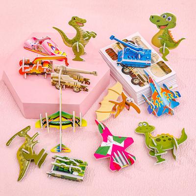 10PCS 3D Insect Assembled Brain Teaser Games Montessori Educational Playthings for Children Jigsaw Puzzle Kids Toys