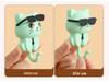 Rotating Black Cat Adhesive Wall Hook for Coats, Keys, and Hats - No-Drill Installation