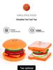Kids' Pretend Play Food Set: French Fries, Hamburger, Pizza, & Bread - Educational Toys for Girls In Kindergarten Junior Class