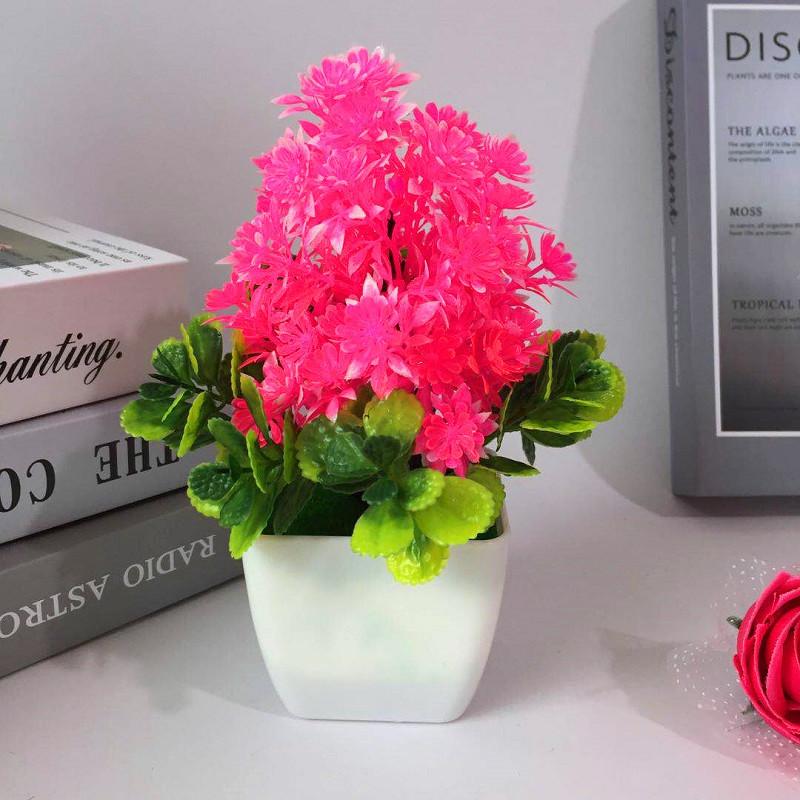 Plant Potted Chrysanthemum Decor For Tabletop Display And Giving Gift