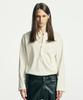 Ssy Below Button-Down Henley Neck Long Sleeve Ivory