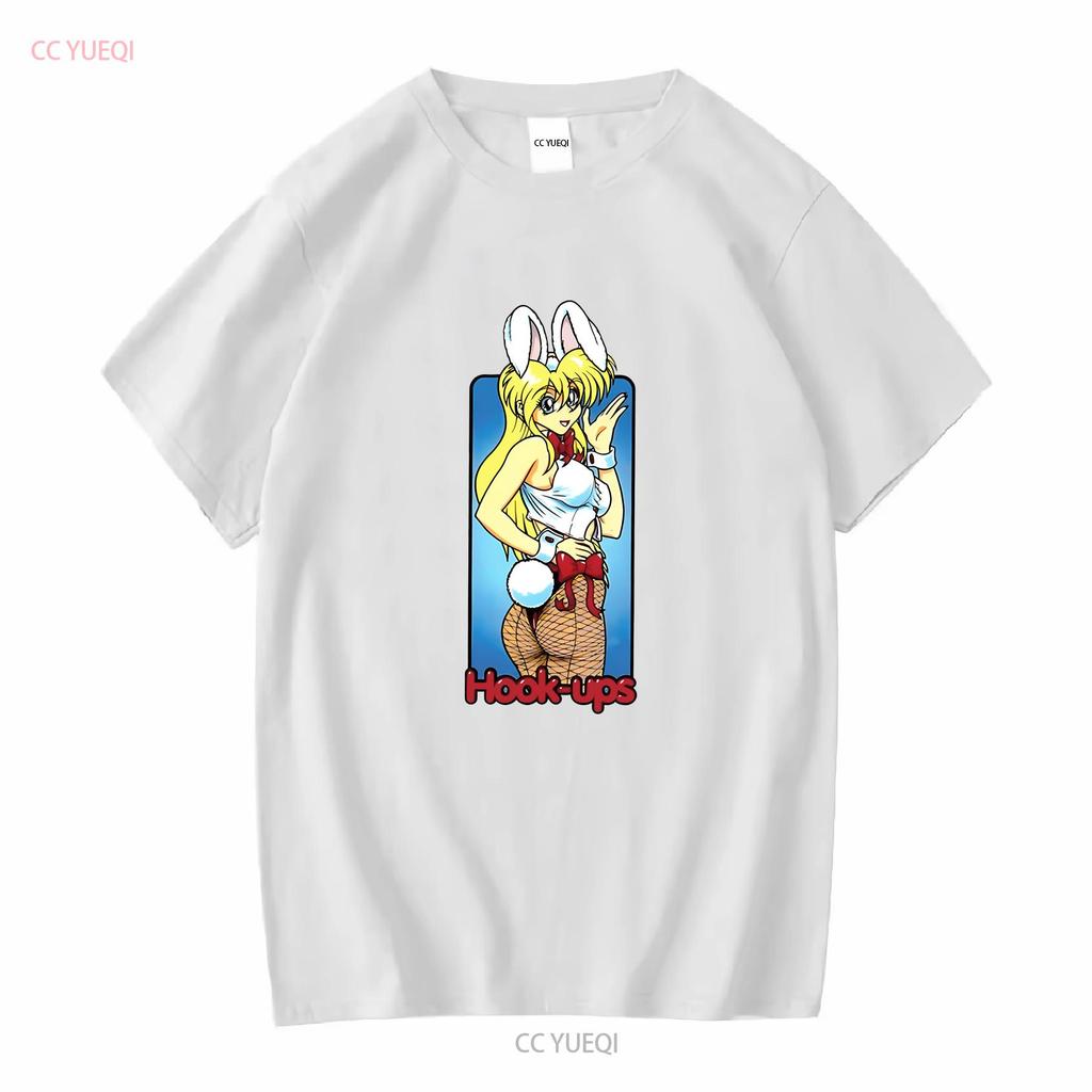 Hookups Skateboard Sexy Häschen-Mädchen T-Shirt S 4XL lange oder kurze Ärmel Vintage gewaschen Vielseitig Mode Leicht lässig Mann