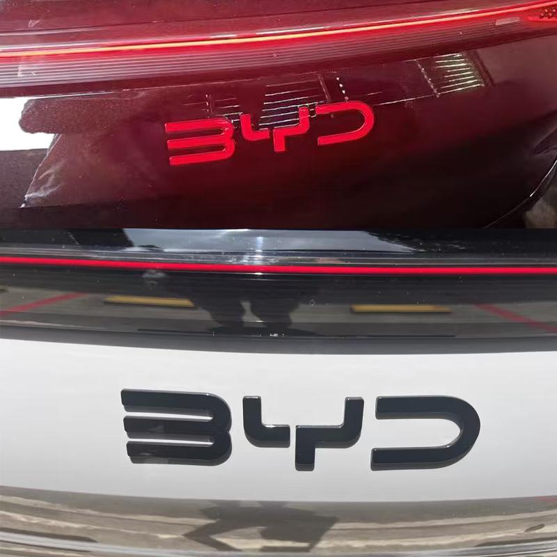 Für BYD Sealion 07 EV Vorne Hinten Geschwärztes Emblem Schwarzer Krieger Stil Geräuchertes BYD Logo Modifikationszubehör
