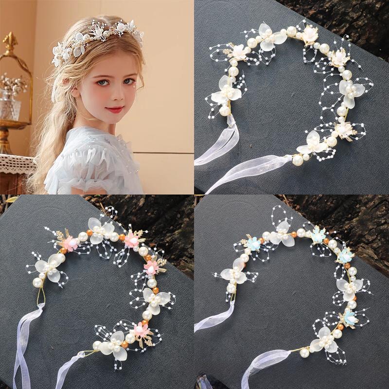 Floral Mori Style Headband for Girls - Fairy Princess Wreath Accessory