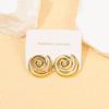 Star retro stud earrings niche shell acrylic gold-plated stud earrings sweet wind ladies earrings set