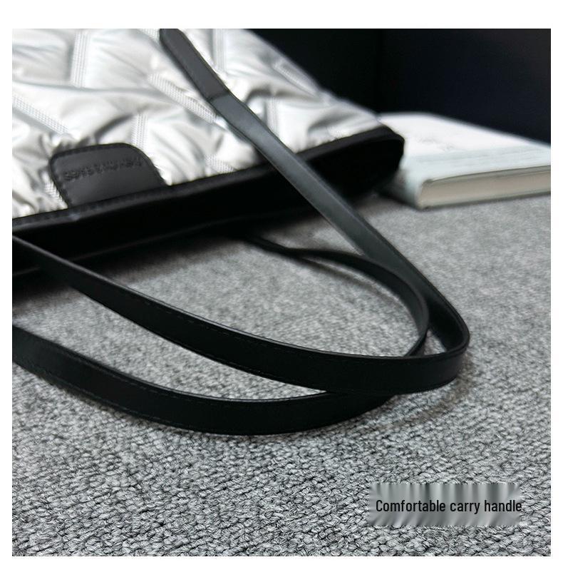 Autumn/Winter Versatile Large Capacity Cotton Tote - Trendy Shoulder & Hand-Held Bag