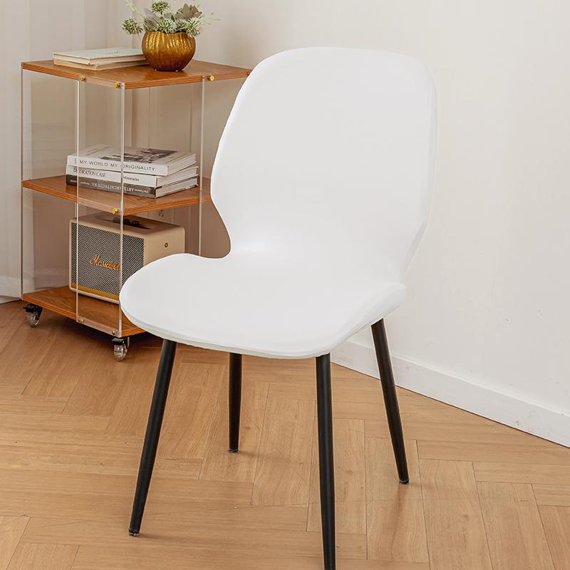 PU Leather Chair Cover Waterproof Shell Shape Seat Protector Universal Fit for Dining/Office/Hotel Chair NonSlip Furniture Cover