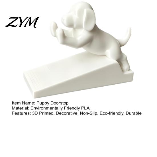Healing Desk Ornament for Decor 3D Printed Cartoon Dog Door Stopper, Cute Animal Holder, Environmentally Friendly PLA Holder Non-Slip Wedge Floor Wall