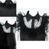 Wednesday Addams Kids Dress Cosplay Costume Party A-shaped Tiered Skirt