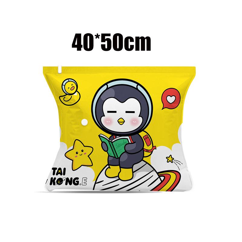 

Популярная одежда для стеганого одеяла, очень большой ручной насос, домашний вакуумный мешок для хранения, сумка для хранения, компрессионный мешок, экономящий место, утолщенный, милый мультфильм 40*50