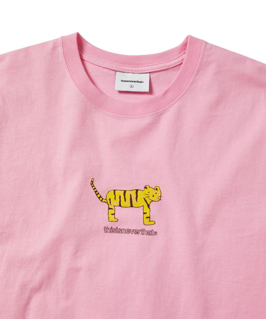 THISISNEVERTHAT Yellow Cat Tee Pink