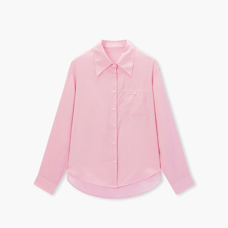 EICHITOO Women's Pink Long Sleeve Collared Shirt