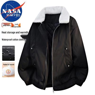 NASA MARVEL Men's Winter Padded Lapel Jacket