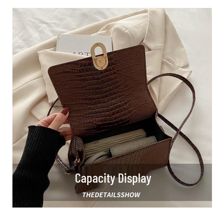 Women's 2024 Fashion Niche Textured Small Square Bag - Versatile Shoulder & Crossbody Handbag