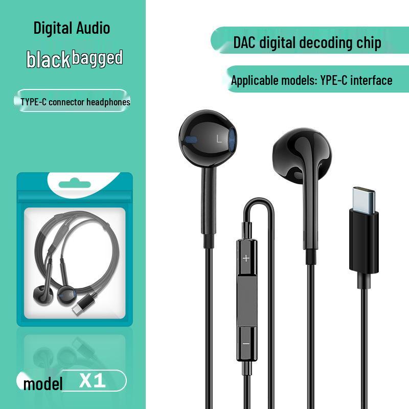 

Цифровые наушники Type-C с встроенными элементами управления для устройств Samsung, iPad, Xiaomi и Huawei