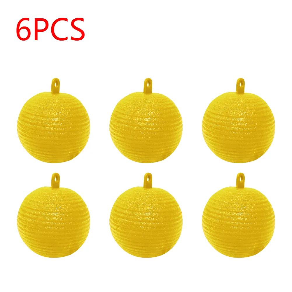 1-6PCS Ball Fruit Fly Catcher Pest Control Sticky Trap Wasp Bee Insect Trap Flying Insects Traps Ball for Catching Fruit Insects