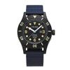 TRIWA Men's & Women's (Unisex) Watch with Recycled Canvas Strap, Navy X Black, Made In Japan, TFO223-CL150701-J, TIME FOR SUB OCEANS CAMP, Authentic,