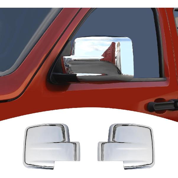 

for Nitro Side Mirror Cap Cover Trim for Dodge Nitro 2007-2012 for Jeep Liberty 2007-2012 Chrome Exterior Accessories 2pcs