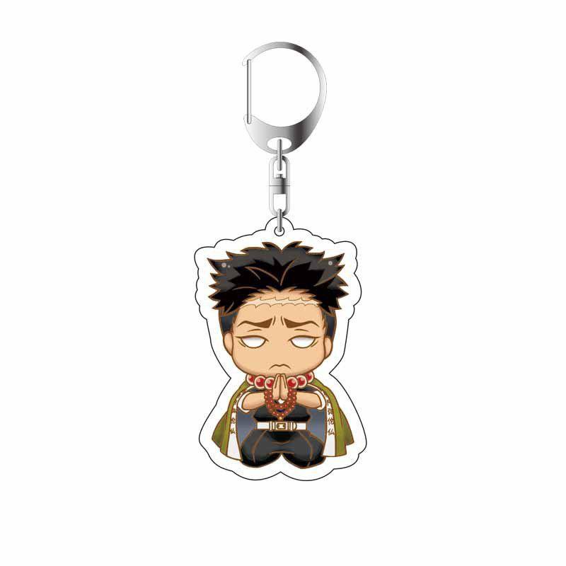 Demon Slayer Anime Cartoon Character Acrylic Keychain Bag Pendant Accessories