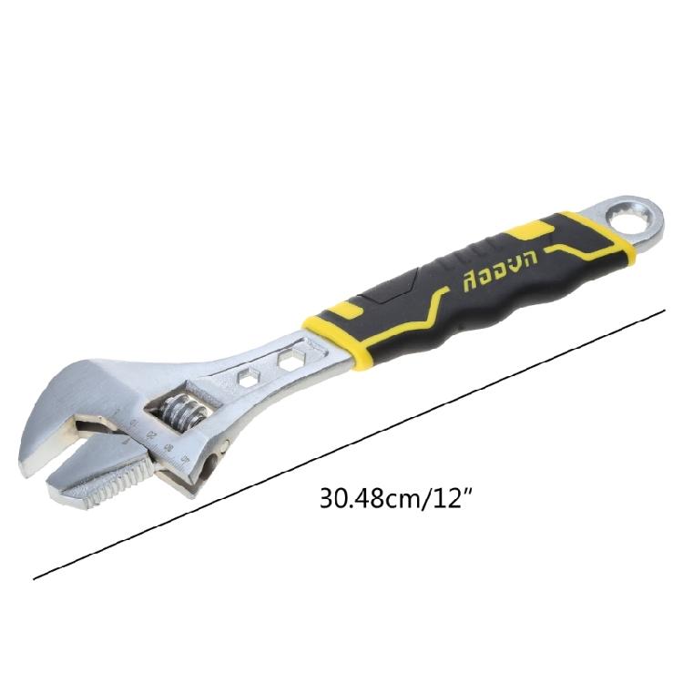 12 Inch Anti-slide Universal Monkey Wrench Adjustable Spanner Adjust Wrenches