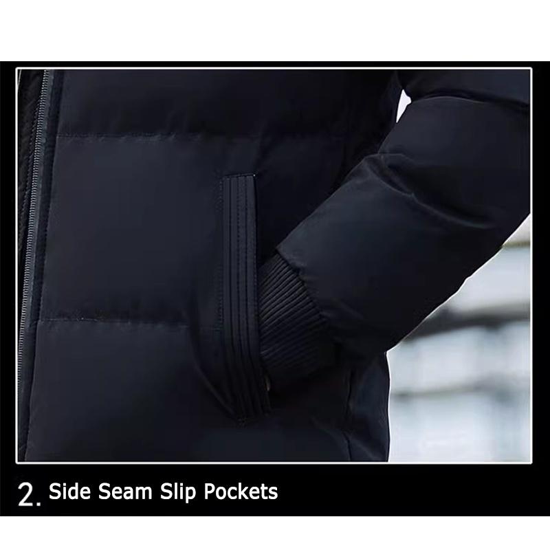 2026 Cotton Jacket Men's Autumn and Winter Jacket Fashionable Stand Collar Thick Warm Casual Plus Size Bread Cotton Jacket