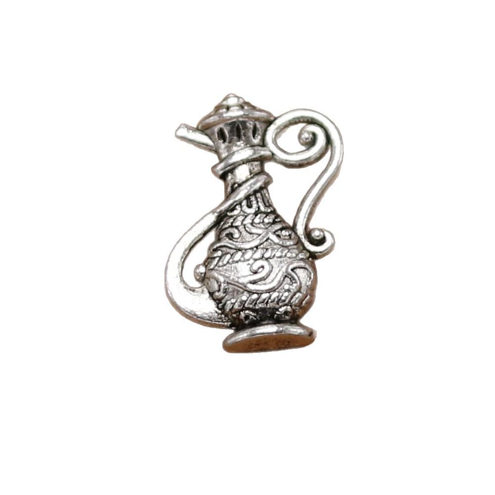 

Antique Silver Teapot Pendant Necklace & Bracelet Accessories - DIY Jewelry 17x10mm