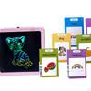 2 in 1 Talking Flash Cards Writing Tablet with Drawing Pad Early Educational Device Learning Toys