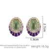 SUYU Retro Earrings Female Niche Micro Inlaid Zircon Earrings Suitable For Elegant And Fashionable Women's Luxurious Earrings