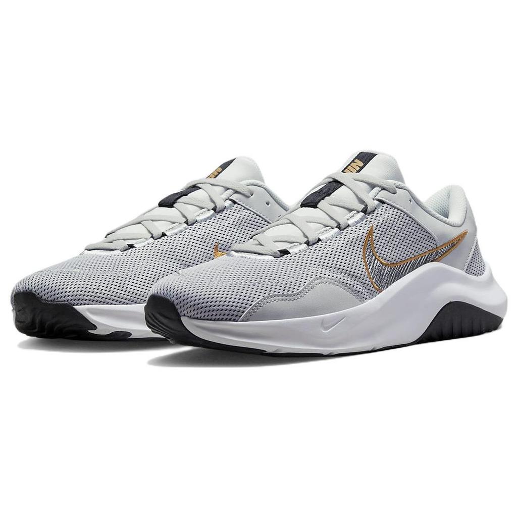 Nike Legend Essential 3 Next Nature Photon Dust Gold Men Sneakers Grey White Gold-Suede DM1120-003