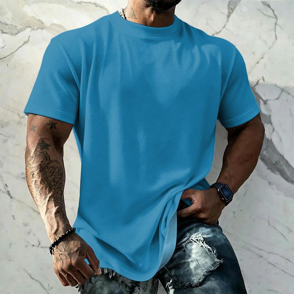 Men's Vintage Short Sleeve T Shirt Loose Fit Breathable Summer Sports Streetwear Casual Everyday Basic Top